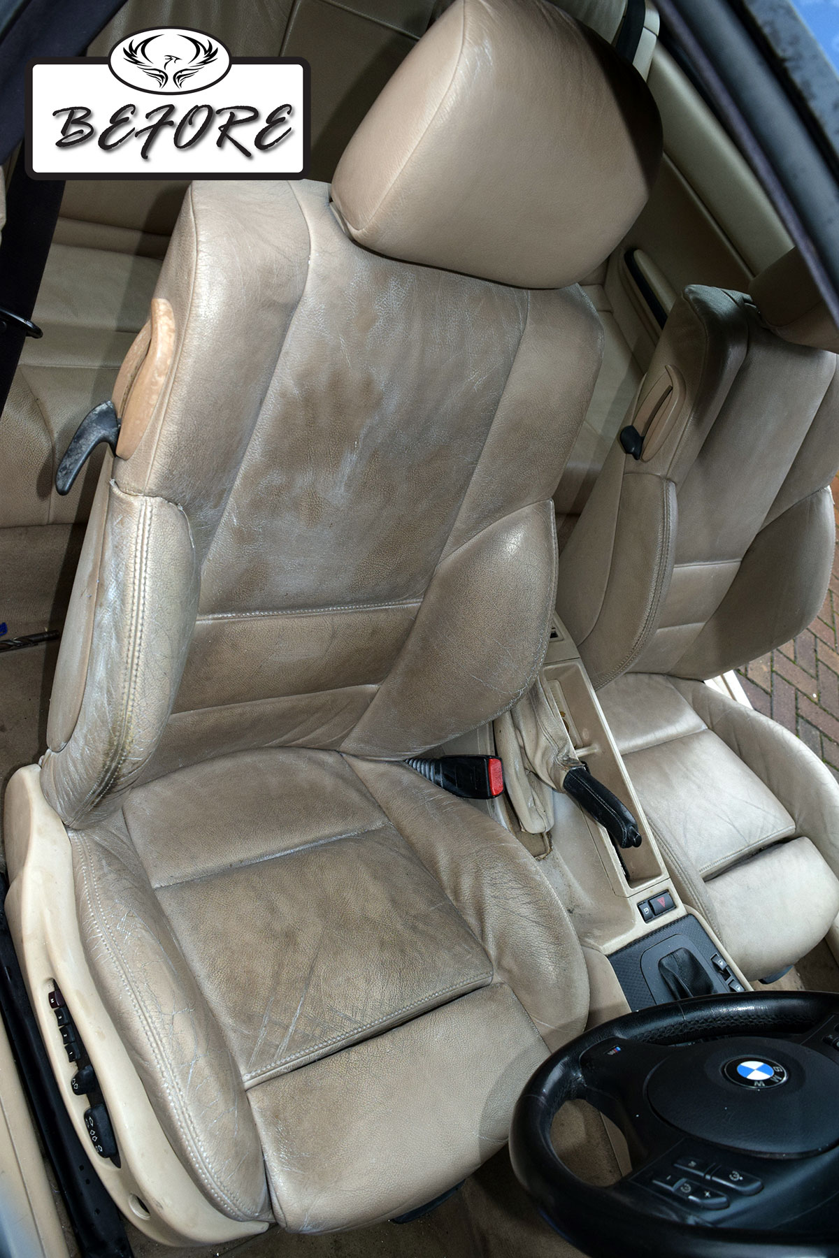 Bmw leather car seat repair